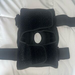 Black Knee Brace with Adjustable Straps